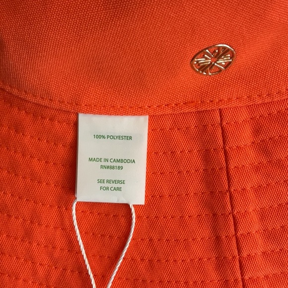 NEW Lilly Pulitzer Reversible UPF 50 Canvas Sun Hat Bahamian Rhapsody NWT - Picture 7 of 8